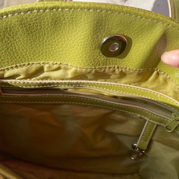 Vintage Y2k Lime Green Shoulder Bag - Picture 8 of 9